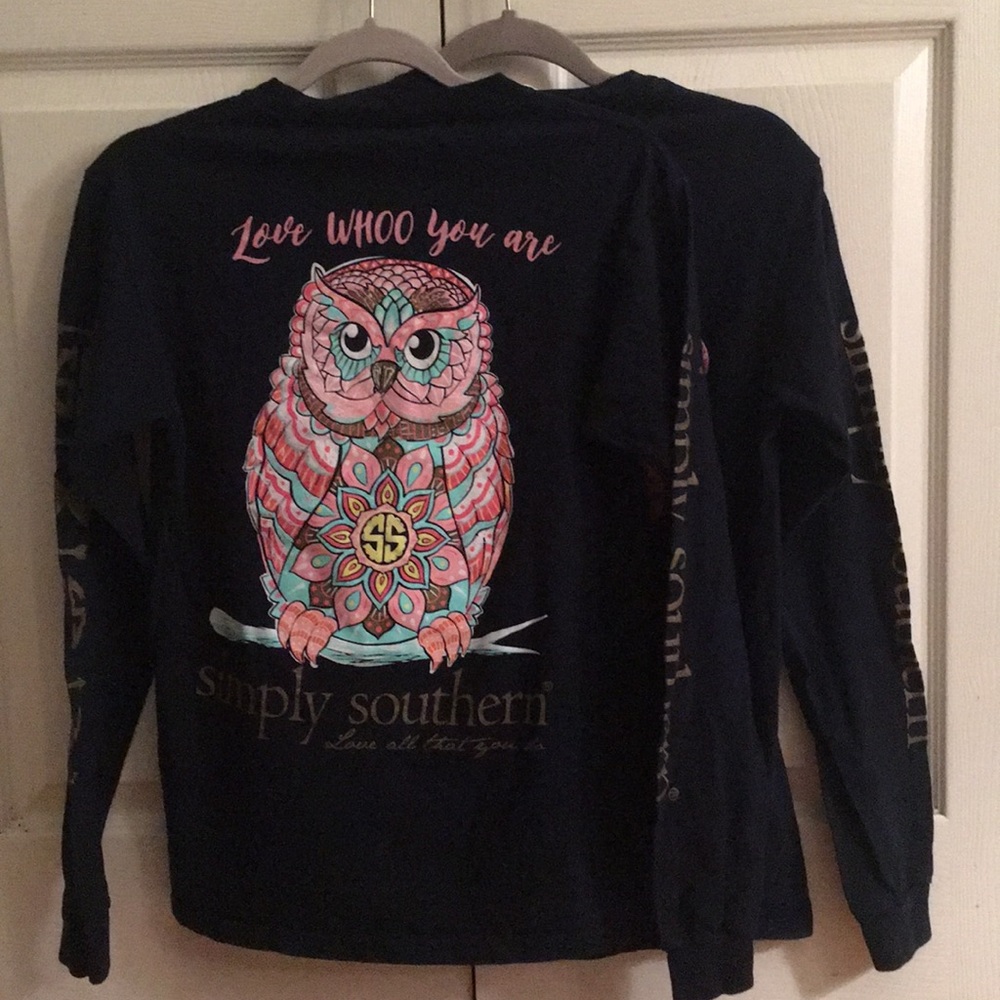 2 Simply Southern Long sleeve t shirts